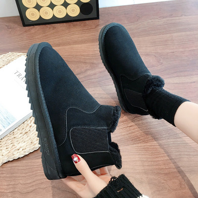 Női őszi-téli csizma puha béléssel, fekete, fehér és barna színben