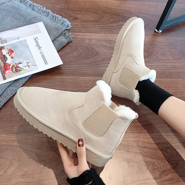 Női őszi-téli csizma puha béléssel, fekete, fehér és barna színben