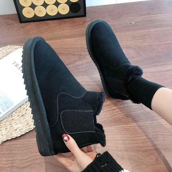 Női őszi-téli csizma puha béléssel, fekete, fehér és barna színben