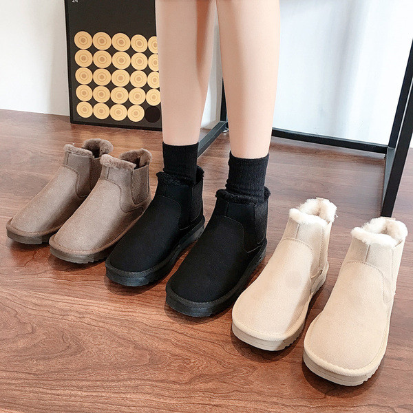 Női őszi-téli csizma puha béléssel, fekete, fehér és barna színben