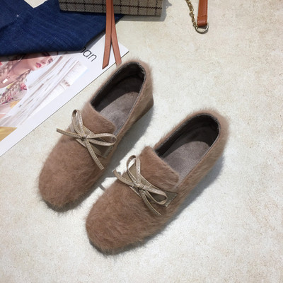 Női pehelycipő vastag sarkú bézs, szürke és fekete színben