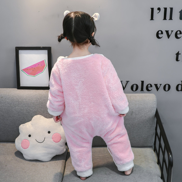 Παιδική πιτζάμα σε δύο χρώματα με τσέπες για κορίτσια