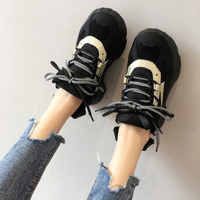 Tenisi casual dama cu talpa aspra si cravate colorate in mai multe culori