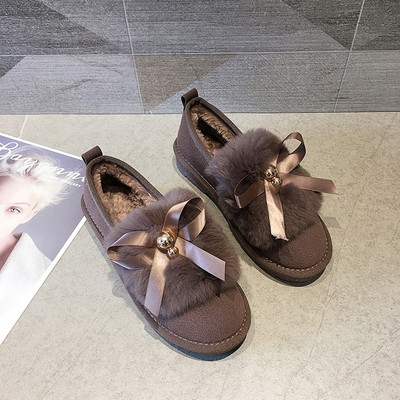 Γυναικεία παπούτσια με τρισδιάστατο στοιχείο με απαλή επένδυση σε διάφορα χρώματα