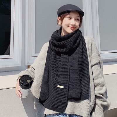 Női téli sál sárga, piros, fehér, fekete, kék és rózsaszín színekben