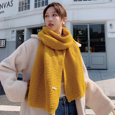 Női téli sál sárga, piros, fehér, fekete, kék és rózsaszín színekben