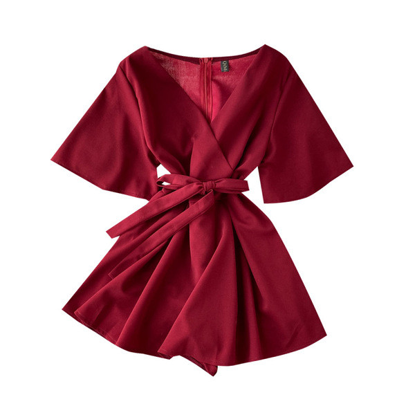 Κομψή γυναικεία μπλούζα με κοντό μανίκι και φερμουάρ στην πλάτη σε έξι χρώματα