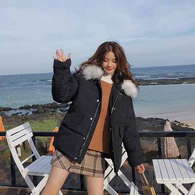 Geaca de iarna de dama cu fermoar si gluga in bej, roz, verde si negru