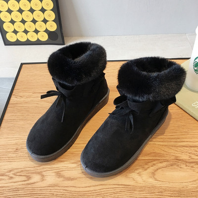 Γυναικείες χειμωνιάτικες μπότες με μαλακή επένδυση σε καφέ, μαύρο και μπεζ χρώμα