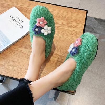 Női alkalmi cipő 3D elemekkel bézs, fekete és zöld színben