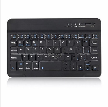 Акумулаторна безжична Bluetooth клавиатура съвместима с Android, Apple и Windows в черен и бял цвят