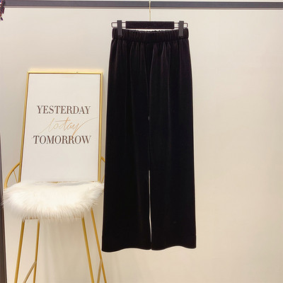 Női kordbársony nadrág magas derékkal, bézs és fekete színben