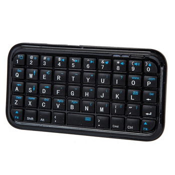 Малка Bluetooth клавиатура лесно преносима, съвместима с IOS, Android и Windows в черен цвят