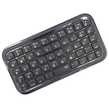 Малка Bluetooth клавиатура лесно преносима, съвместима с IOS, Android и Windows в черен цвят