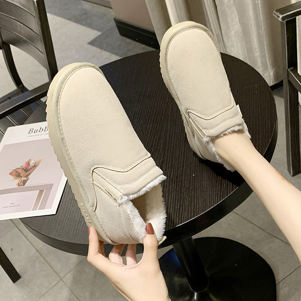 Női alkalmi cipő puha béléssel, bézs, fekete és barna színben, télre alkalmas