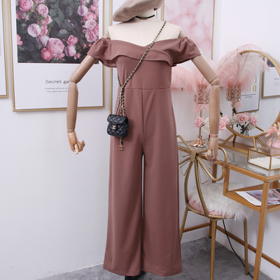 Új modell női overall csónakos nyakkivágással kék, piros, fekete, rózsaszín és zöld színekben