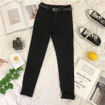 Női farmer övvel és zsebekkel Karcsú modell három színben