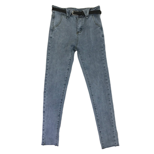 Női farmer övvel és zsebekkel Karcsú modell három színben