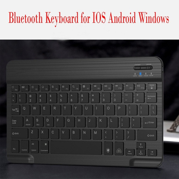 Универсална безжична Bluetooth клавиатура лесно преносима в черен и бял цвят