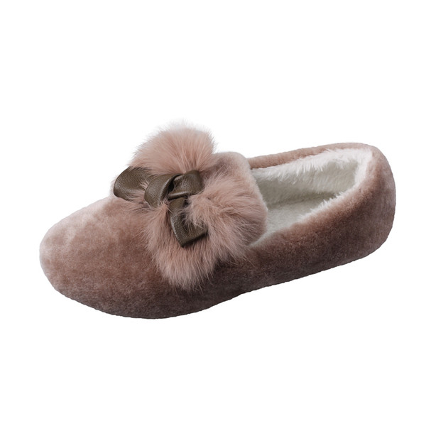 Női pehely alkalmi cipő lapos talppal és puha béléssel, fekete és bézs színben