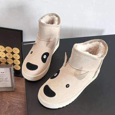 Női téli csizma puha béléssel és 3D elemmel fekete, bézs és barna színekben