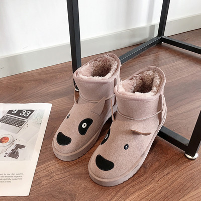 Női téli csizma puha béléssel és 3D elemmel fekete, bézs és barna színekben