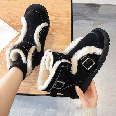 Női téli csizma puha béléssel bézs, fekete és barna színben