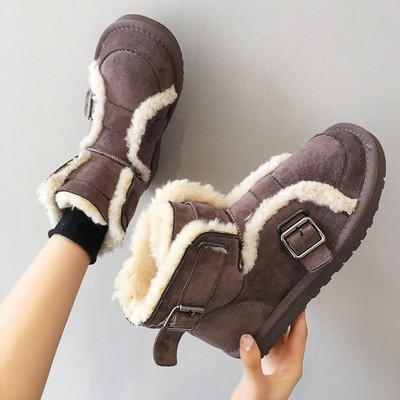 Női téli csizma puha béléssel bézs, fekete és barna színben