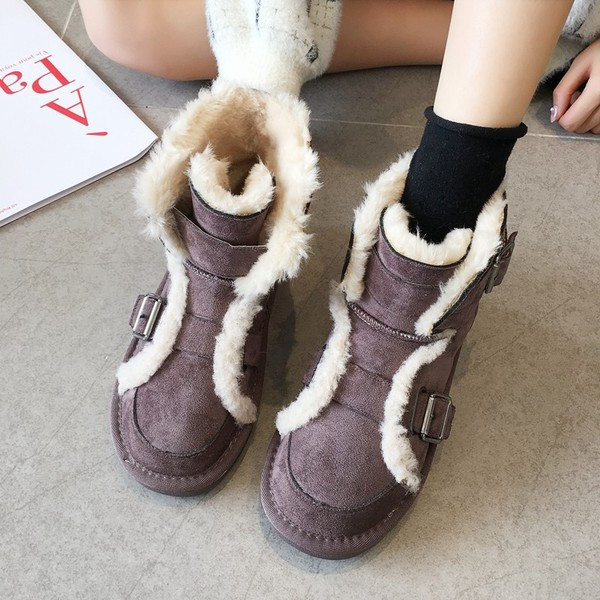 Női téli csizma puha béléssel bézs, fekete és barna színben