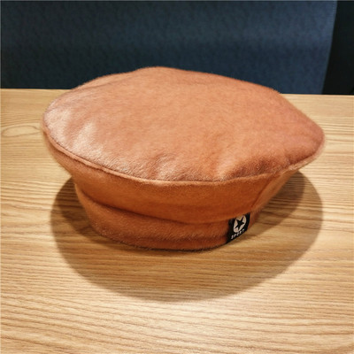 Női plüss sapka retro stílusban fekete, lila, barna és rózsaszín színekben