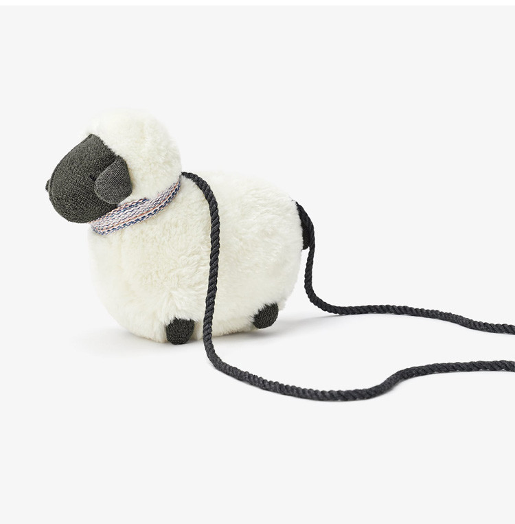 Μικρή παιδική τσάντα με λαβή σε λευκό χρώμα