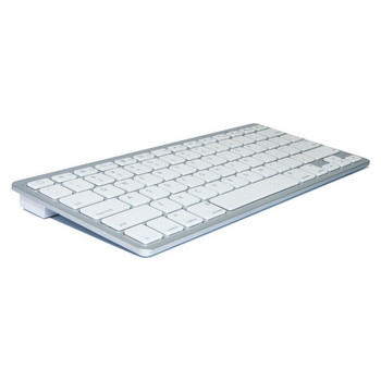Безжична Bluetooth клавиатура с тънък дизайн и 78 клавиша в черен и бял цвят