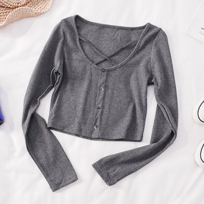 Lezser női blúz, hosszú ujjal és gombokkal, négy színben