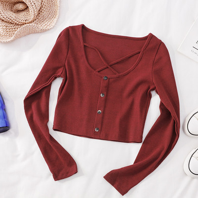 Lezser női blúz, hosszú ujjal és gombokkal, négy színben