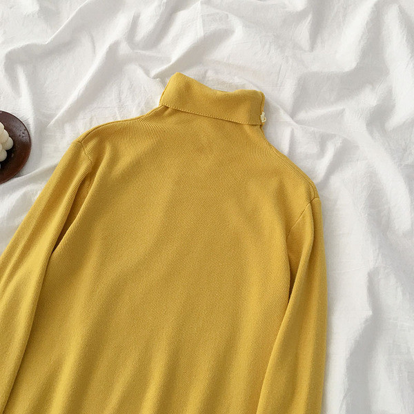 Καθημερινή γυναικεία μπλούζα σε πέντε χρώματα με ψηλό κολάρο και κουμπιά