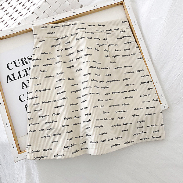 Retro stílusú női szoknya négy színben, magas derékkal