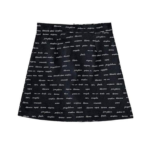 Retro stílusú női szoknya négy színben, magas derékkal