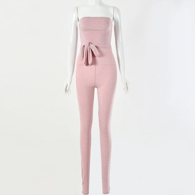 Μοντέρνες γυναικείες ολόσωμες φόρμες με δεσμούς σε τέσσερα χρώματα