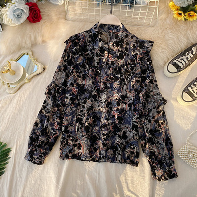 Κομψό γυναικείο πουκάμισο με κίτρινο χρώμα και κλασικό γιακά σε διάφορα χρώματα