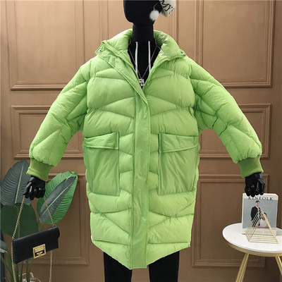 Új modell téli női kabát zsebekkel - széles modell fehér, zöld, sárga, piros, narancs és fekete színben