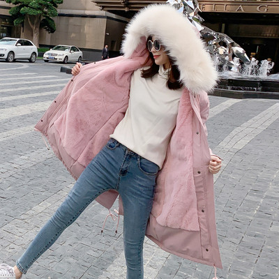 Νέο μοντέλο γυναικείο χειμωνιάτικο μπουφάν με κουκούλα και απαλή επένδυση σε έξι χρώματα