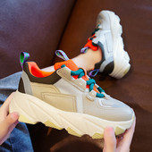 NOUL model de adidasi casual de dama cu model si talpa aspra in roz, verde si negru