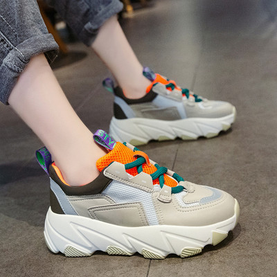 NOUL model de adidasi casual de dama cu model si talpa aspra in roz, verde si negru