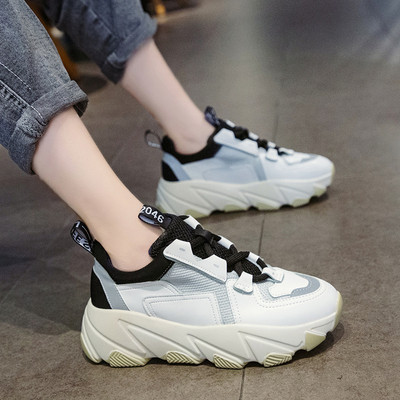 NOUL model de adidasi casual de dama cu model si talpa aspra in roz, verde si negru