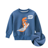 Παιδική μπλούζα για αγόρια σε τρία χρώματα με διαφορετικές εφαρμογές και στρογγυλό ντεκολτέ