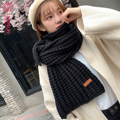 Kötött női téli sál tíz színben