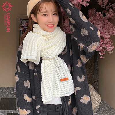 Kötött női téli sál tíz színben