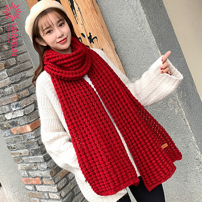 Kötött női téli sál tíz színben