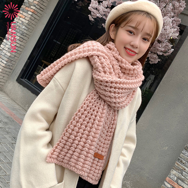 Kötött női téli sál tíz színben