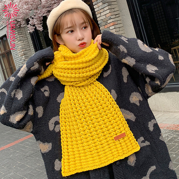 Kötött női téli sál tíz színben